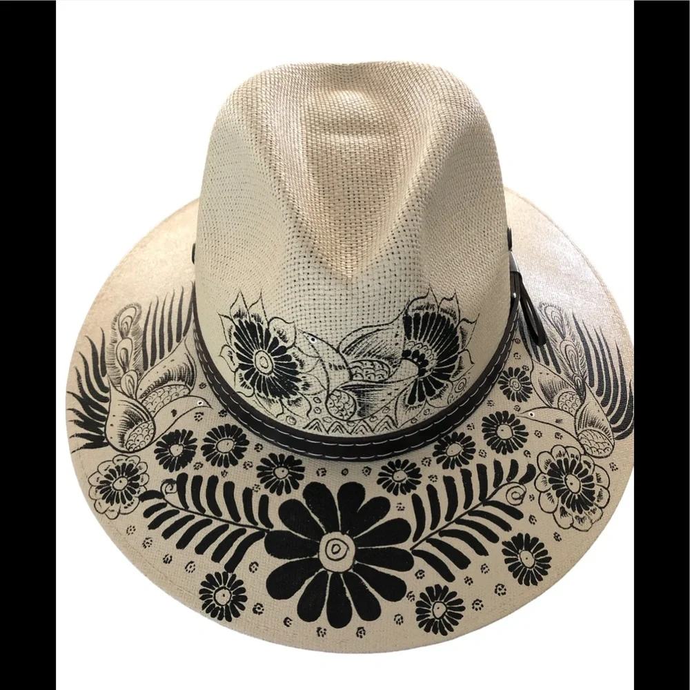 Hand painted Mexican hat size M